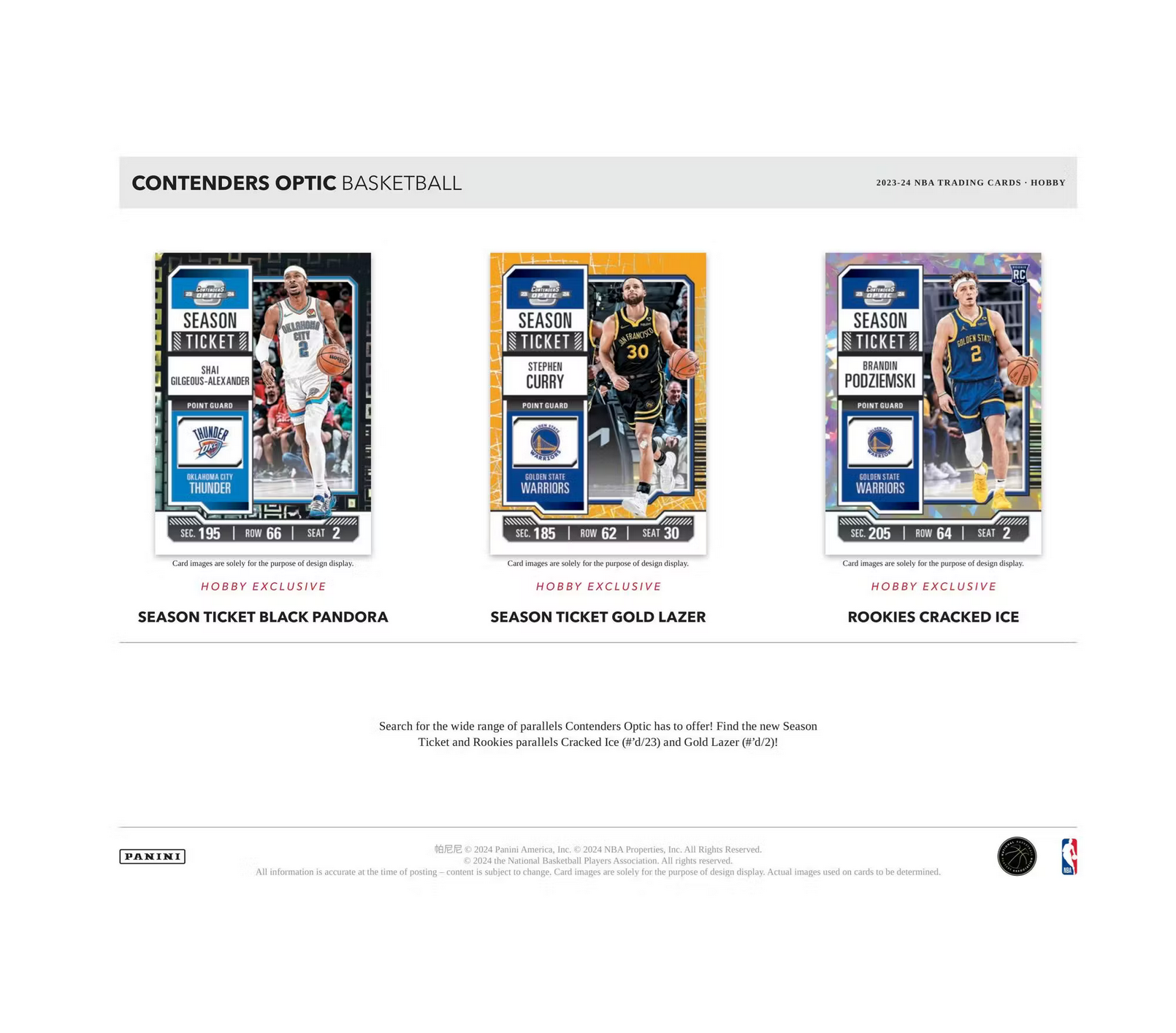 2023-24 Panini Contenders Optic Basketball Hobby 20-Box Case