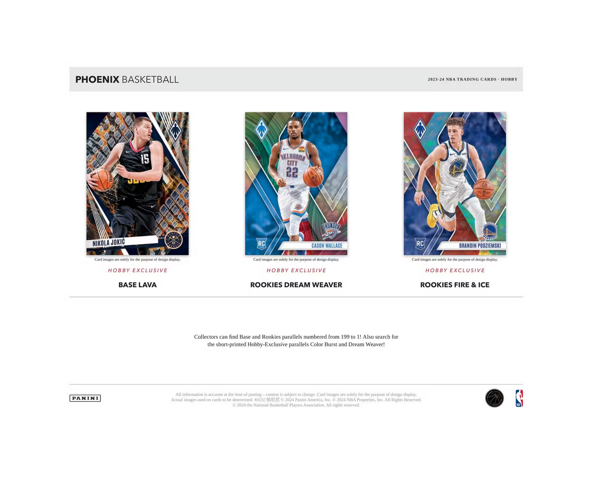 2023-24 Panini Phoenix Basketball Hobby 16-Box Case