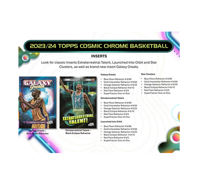 2023-24 Topps Cosmic Chrome Basketball Hobby 12-Box Case