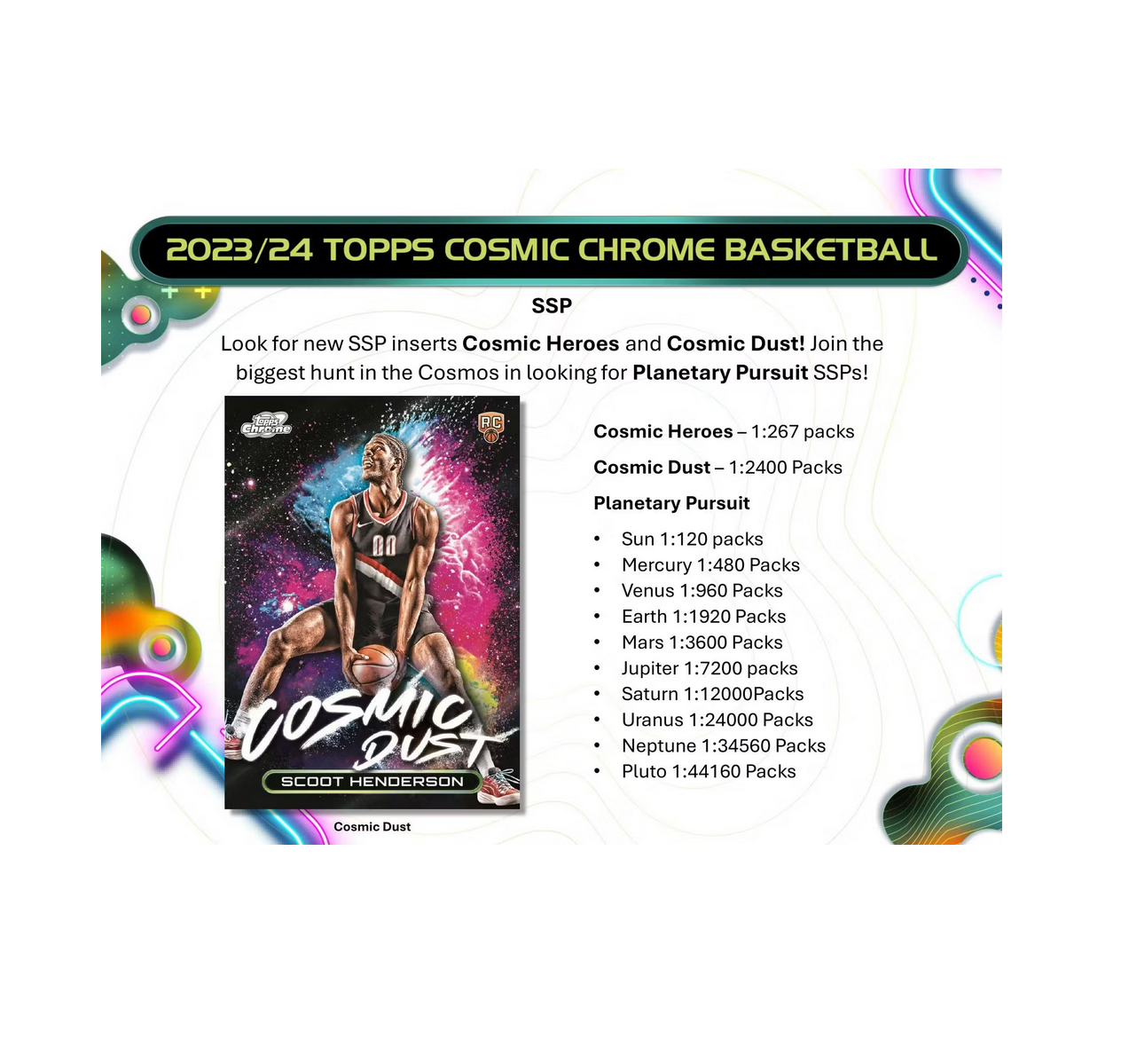 2023-24 Topps Cosmic Chrome Basketball Hobby 12-Box Case