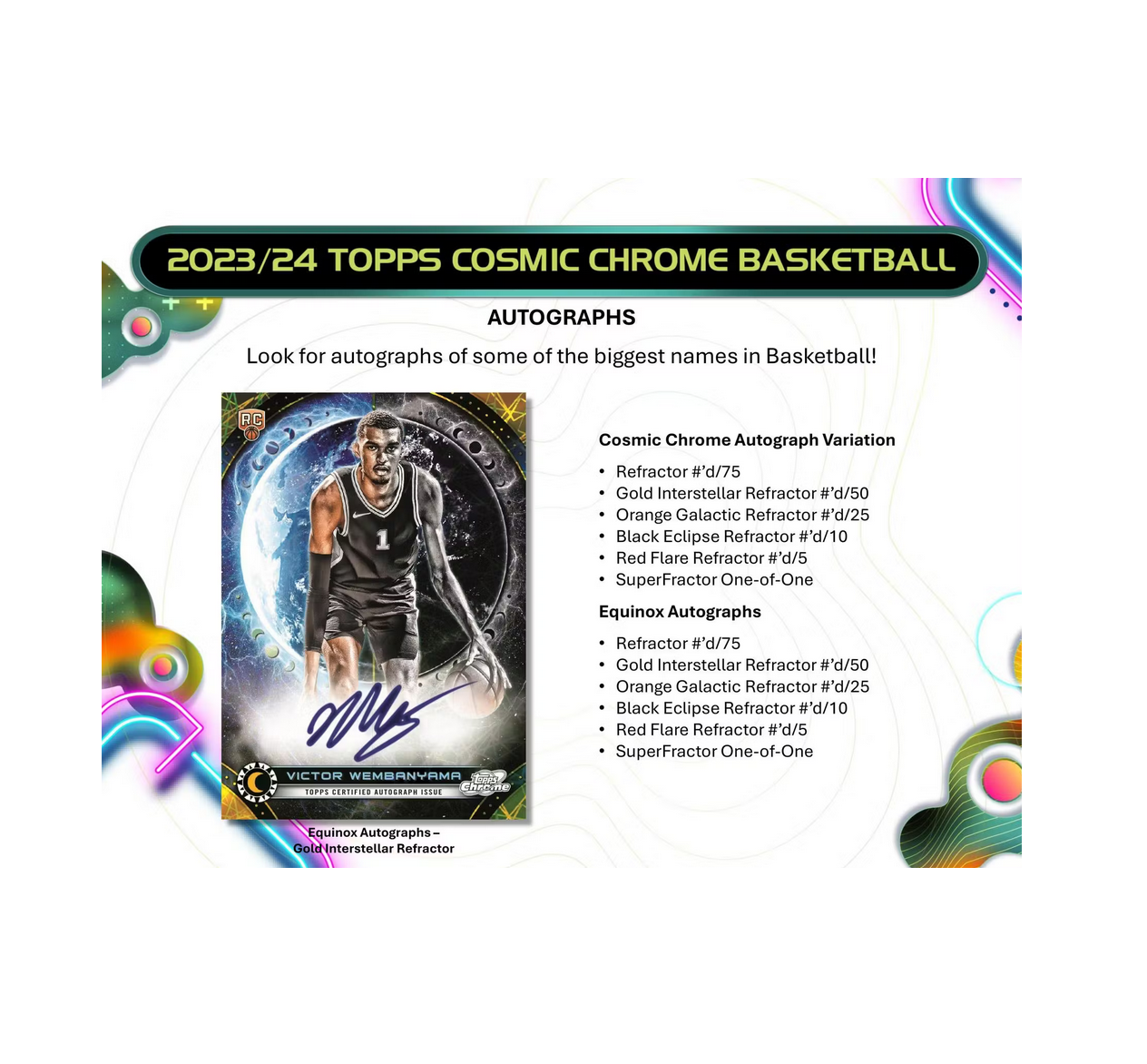 2023-24 Topps Cosmic Chrome Basketball Hobby 12-Box Case