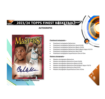 2023-24 Topps Finest Basketball Hobby 8-Box Case