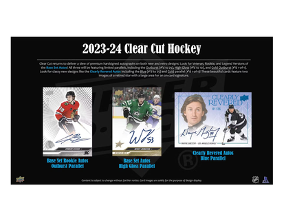 2023-24 Upper Deck Clear Cut Hockey Hobby 30-Box Case