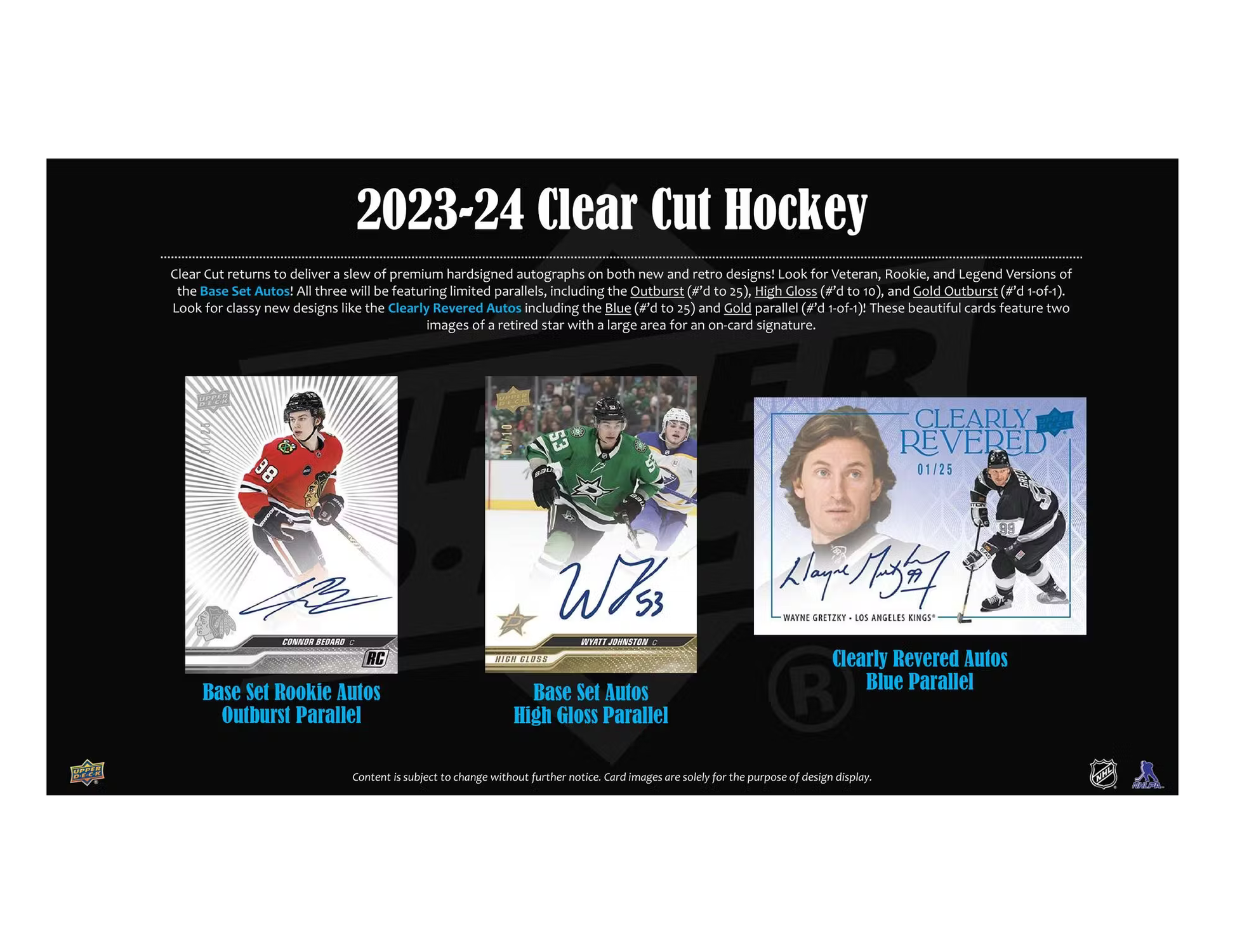 2023-24 Upper Deck Clear Cut Hockey Hobby 15-Box Case