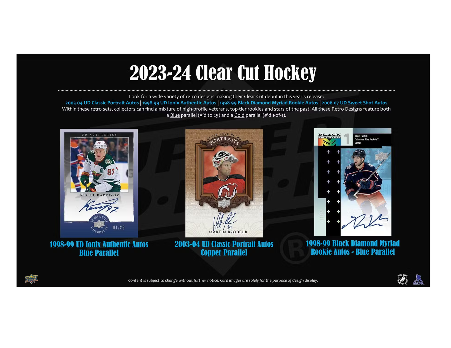 2023-24 Upper Deck Clear Cut Hockey Hobby 30-Box Case