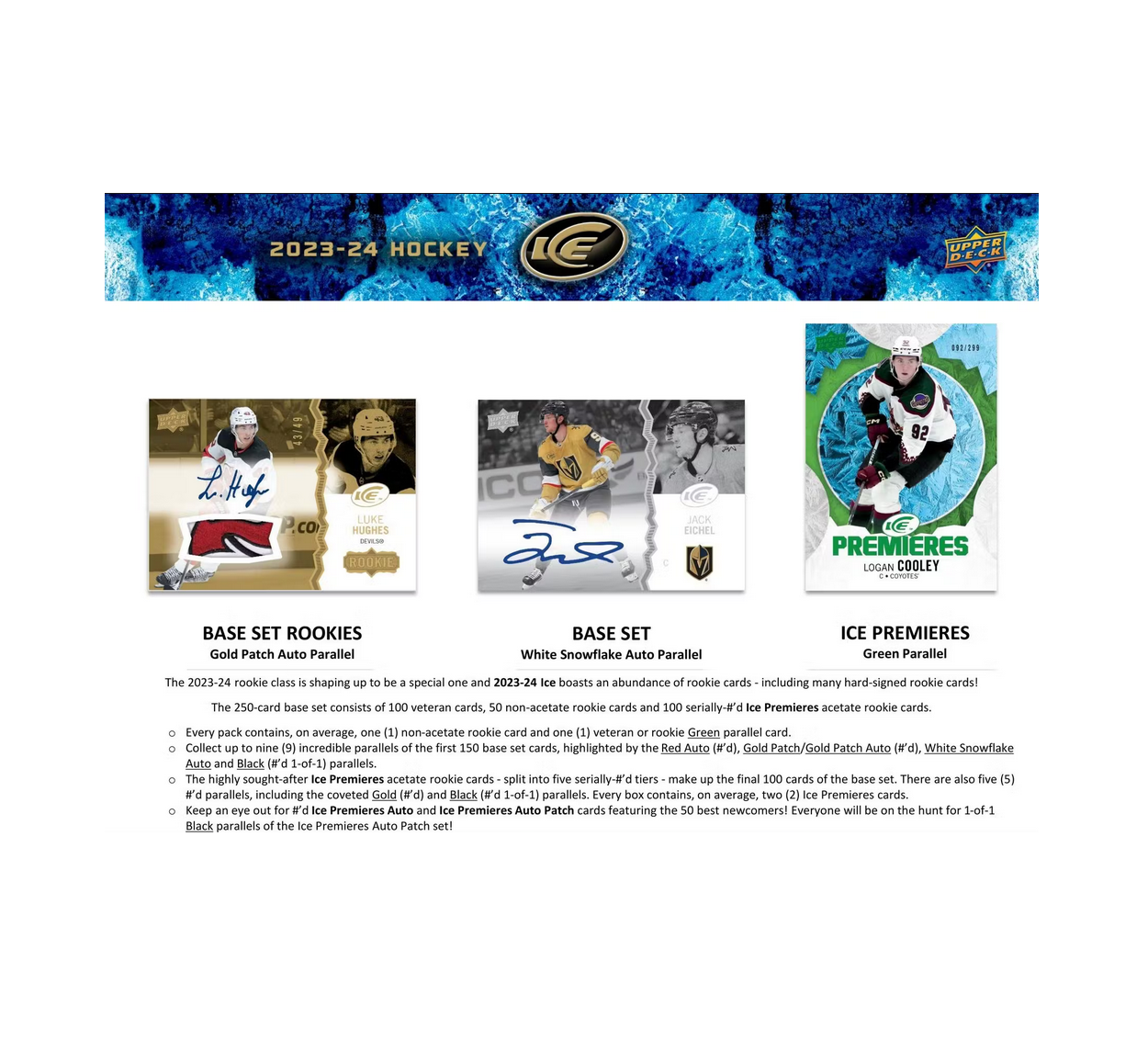 2023-24 Upper Deck Ice Hockey Hobby 12-Box Case