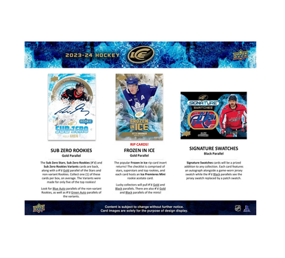 2023-24 Upper Deck Ice Hockey Hobby 12-Box Case