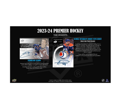 2023-24 Upper Deck Premier Hockey Hobby 10-Box Case