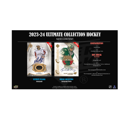 2023-24 Upper Deck Ultimate Collection Hockey Hobby 16-Box Case