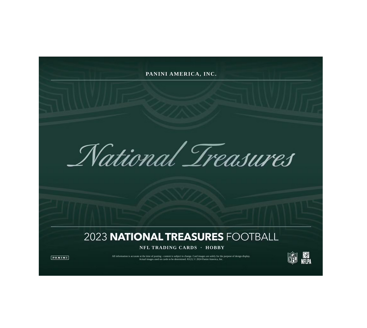 2023 Panini National Treasures Football Hobby 4-Box Case