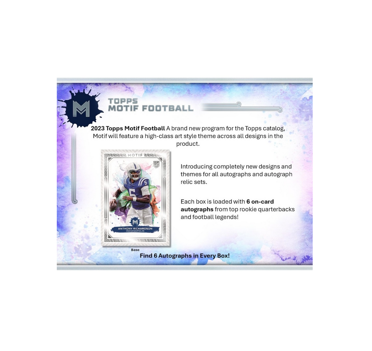 2023 Topps Motif Football Hobby Box