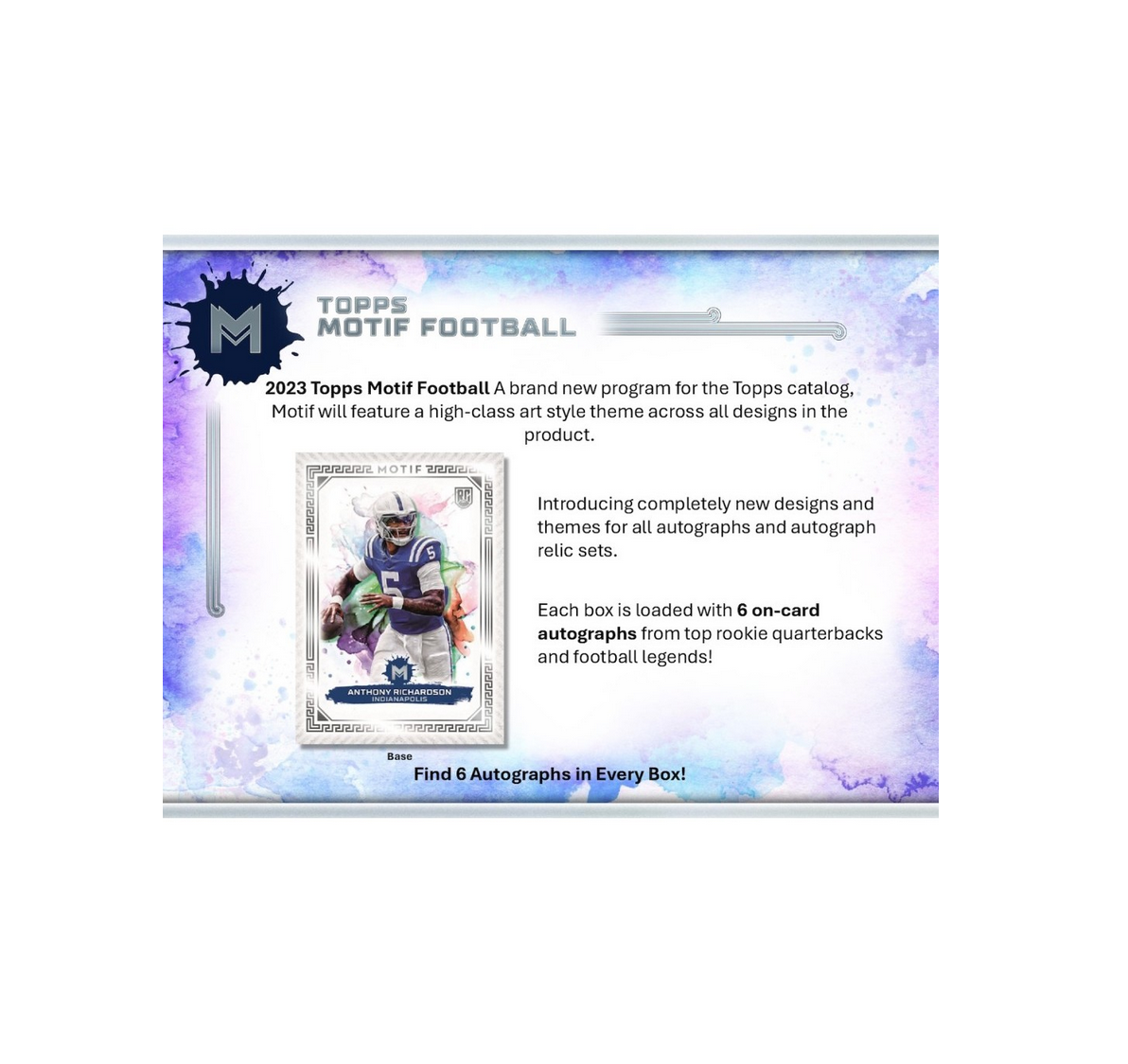 2023 Topps Motif Football Hobby Box