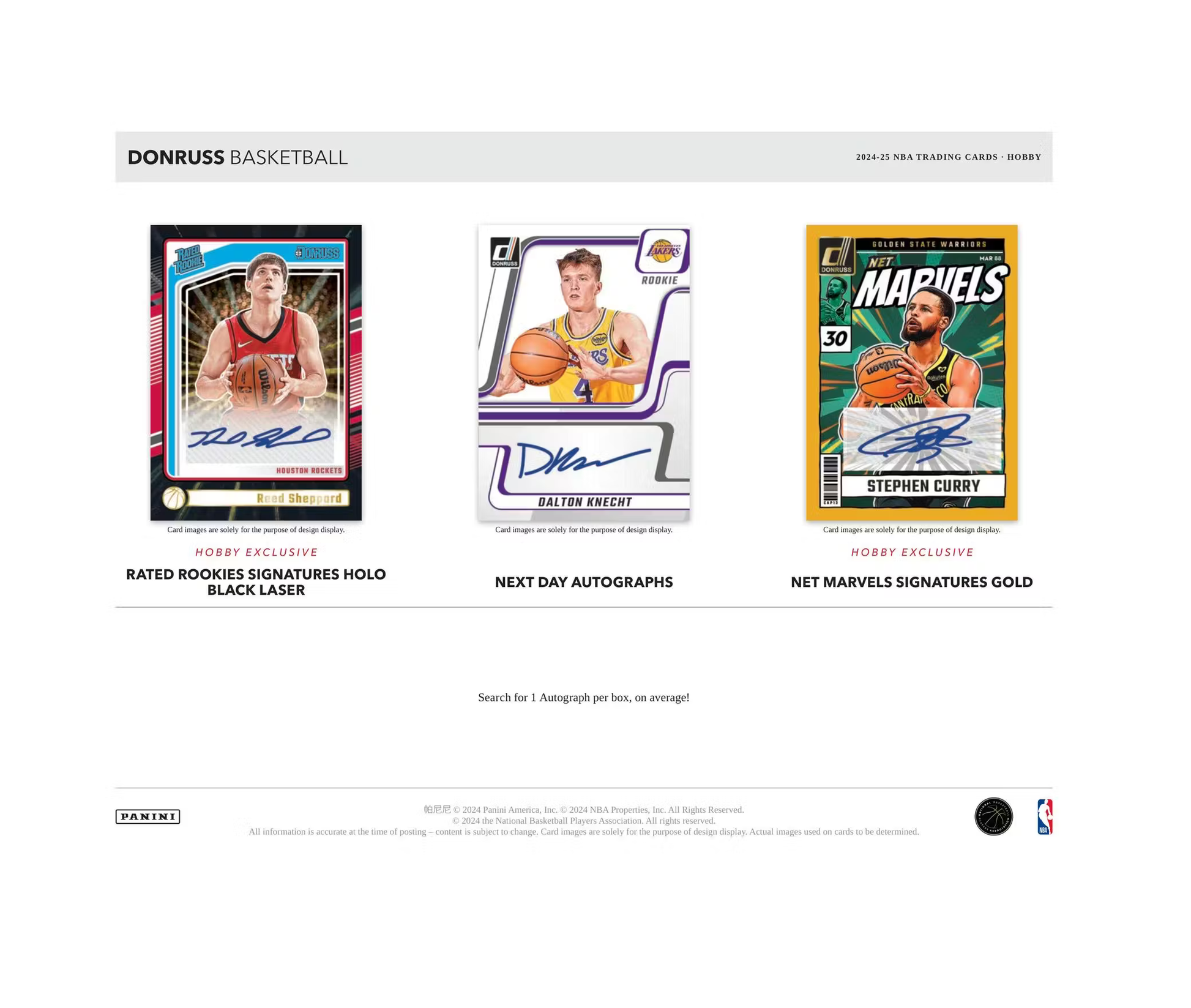 2024-25 Panini Donruss Basketball Hobby 10-Box Case