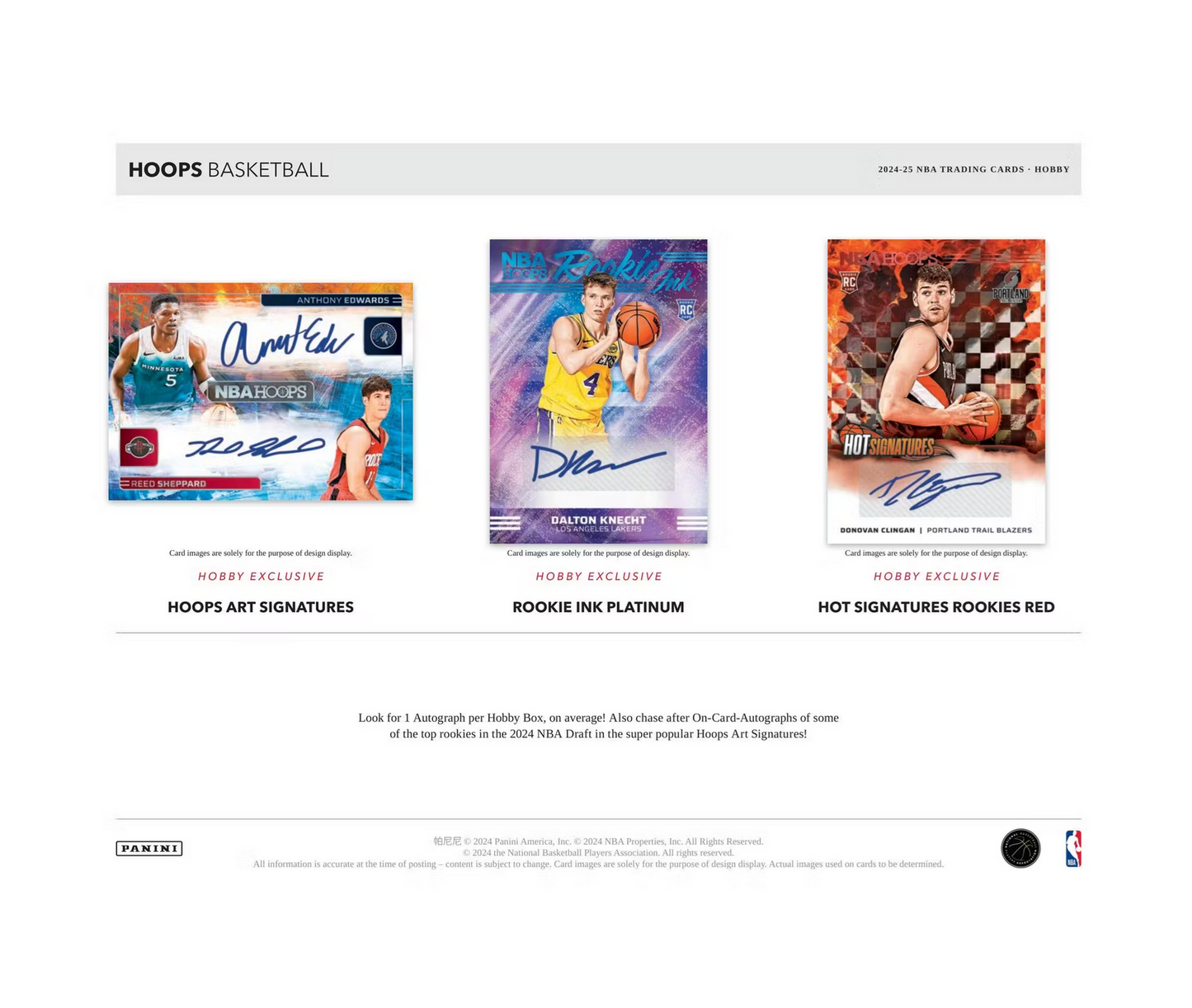 2024-25 Panini Hoops Basketball Hobby 20-Box Case