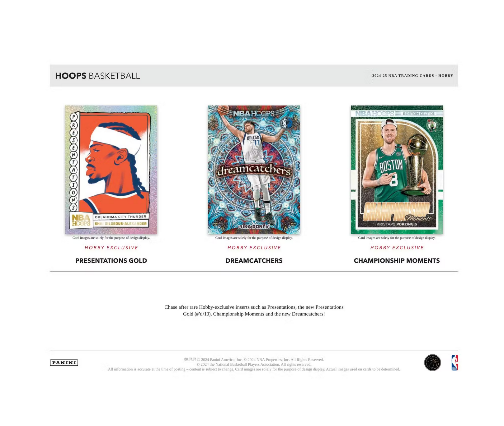 2024-25 Panini Hoops Basketball Hobby 20-Box Case