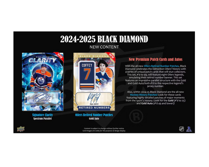 2024-25 Upper Deck Black Diamond Hockey Hobby 5-Box Case