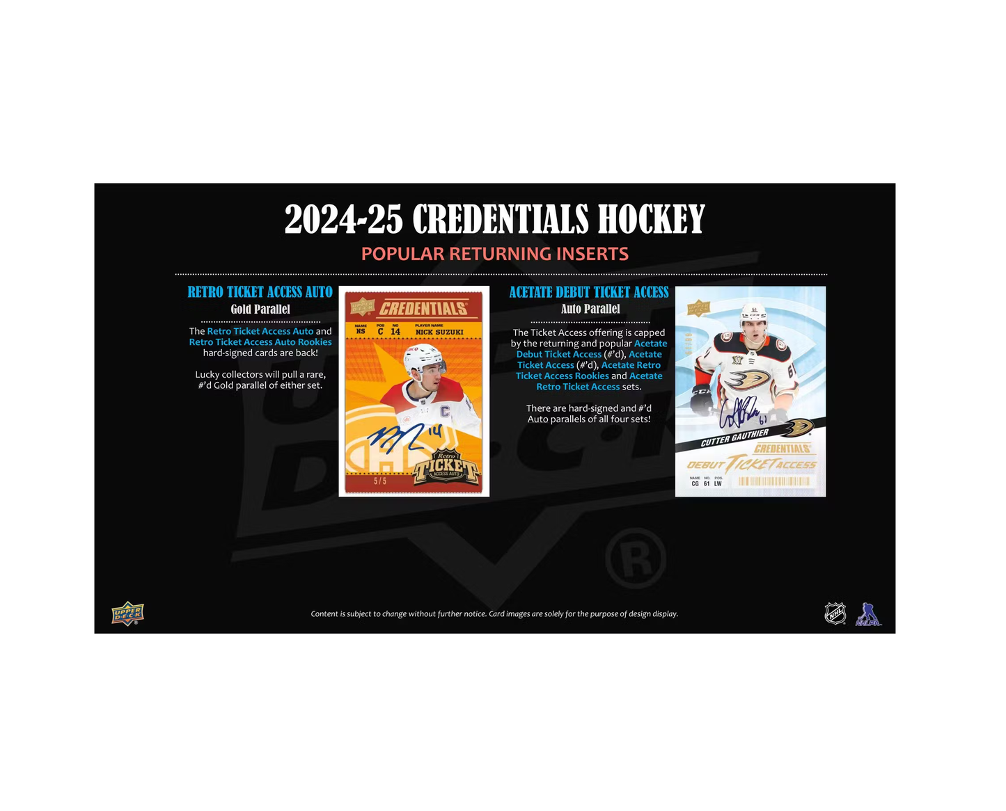 2024-25 Upper Deck Credentials Hockey Hobby 20-Box Case