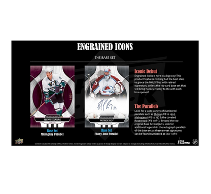 2024-25 Upper Deck Engrained Icons Hockey Hobby 10-Box Case