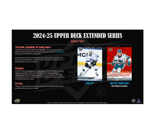 2024-25 Upper Deck Extended Series Hockey Hobby 12-Box Case