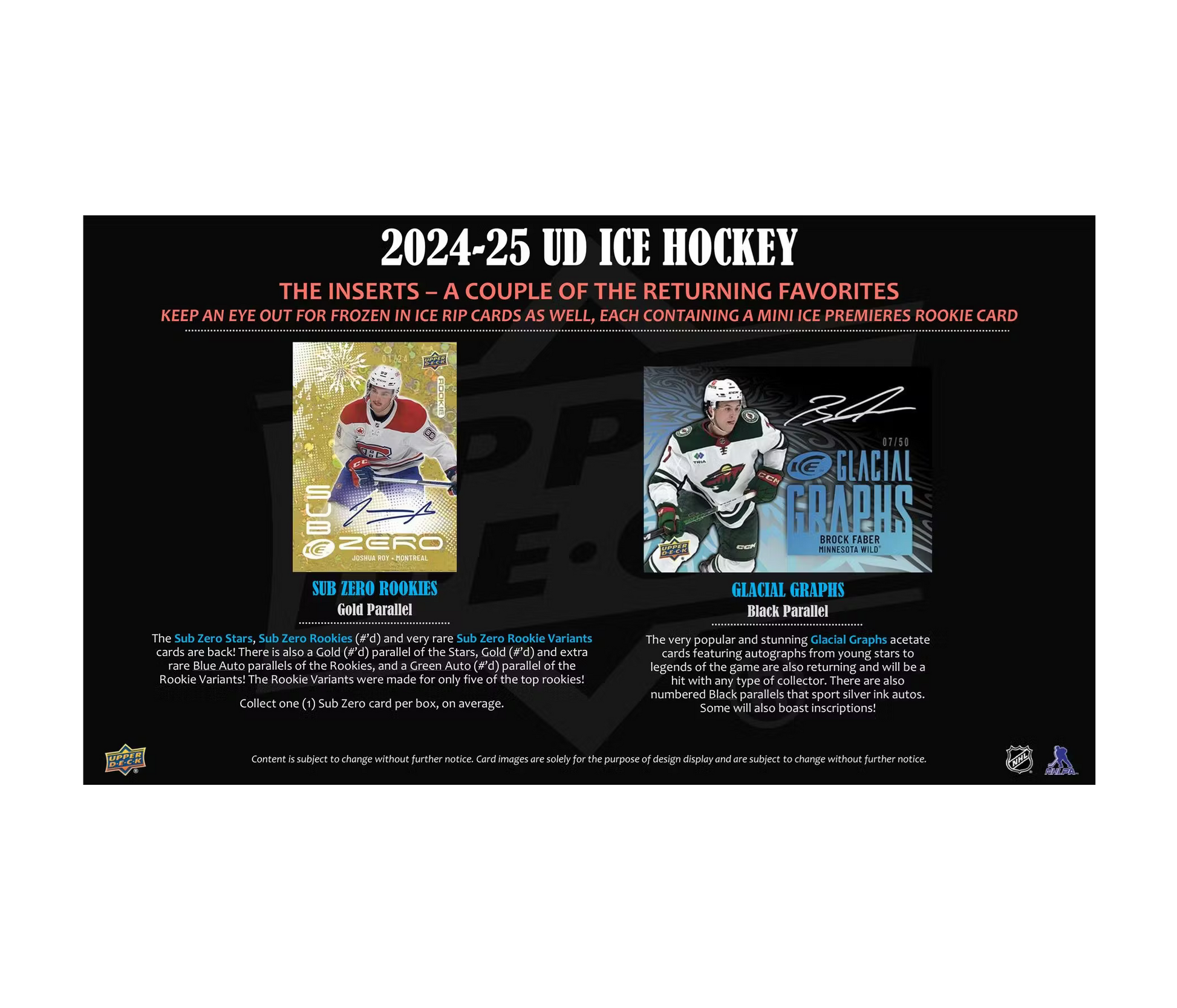 2024-25 Upper Deck Ice Hockey Hobby 24-Box Case