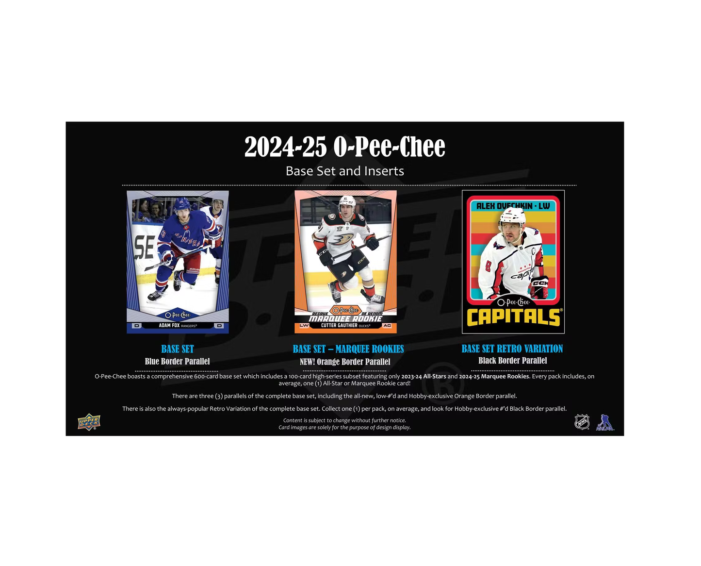 2024-25 Upper Deck O-Pee-Chee Hockey Hobby 16-Box Case