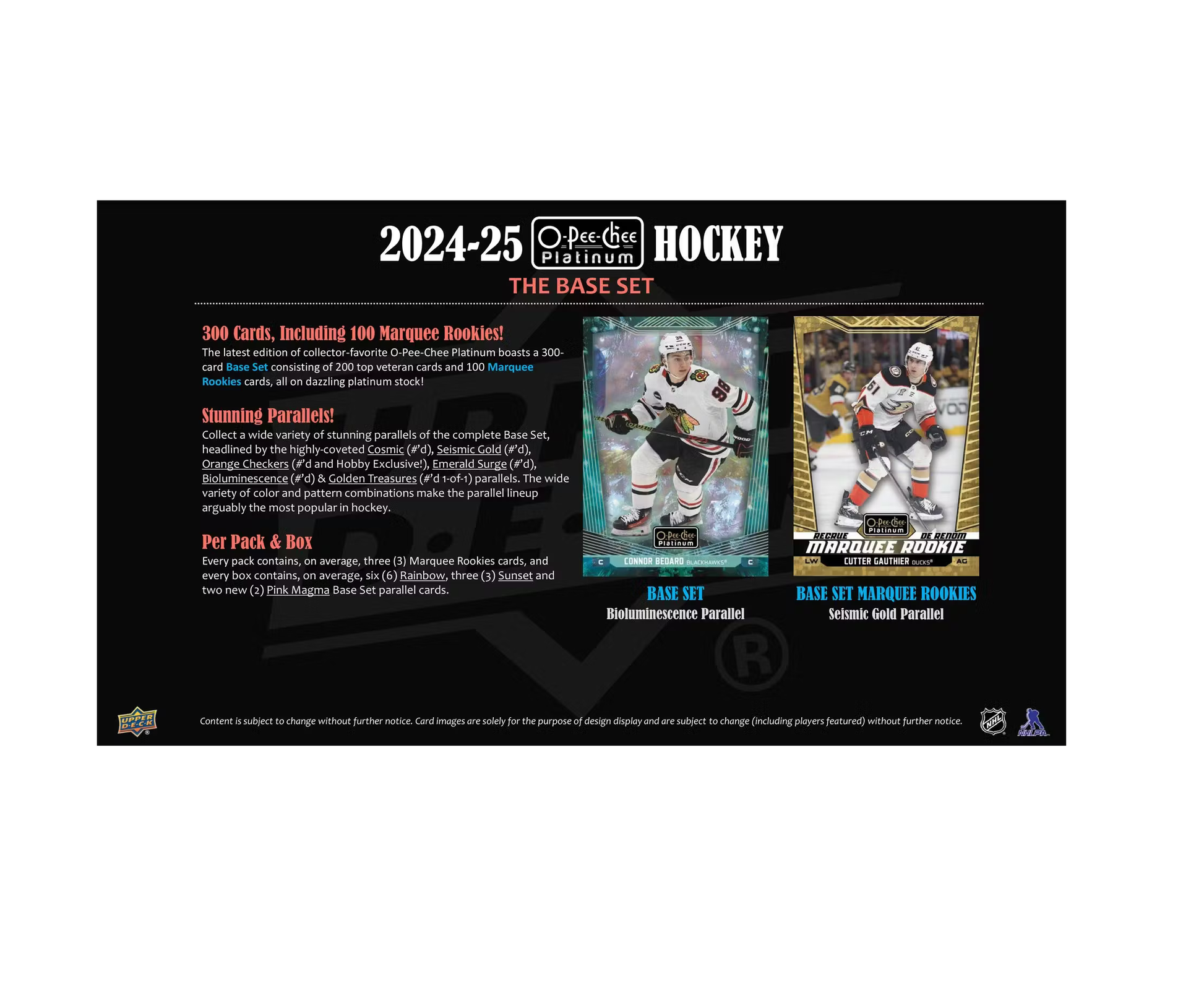 2024-25 Upper Deck O-Pee-Chee Platinum Hockey Hobby 8-Box Case