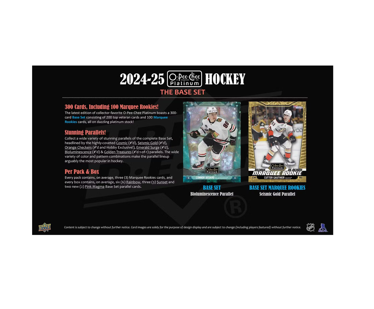 2024-25 Upper Deck O-Pee-Chee Platinum Hockey Hobby 8-Box Case