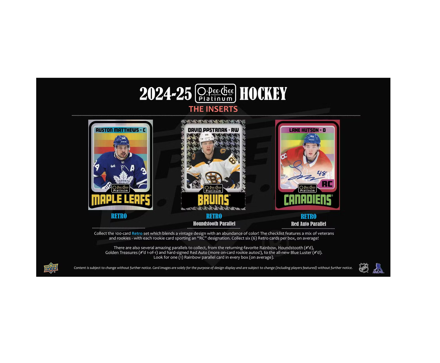 2024-25 Upper Deck O-Pee-Chee Platinum Hockey Hobby 8-Box Case