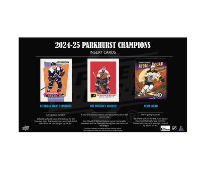 2024-25 Upper Deck Parkhurst Champions Hockey Hobby 12-Box Case