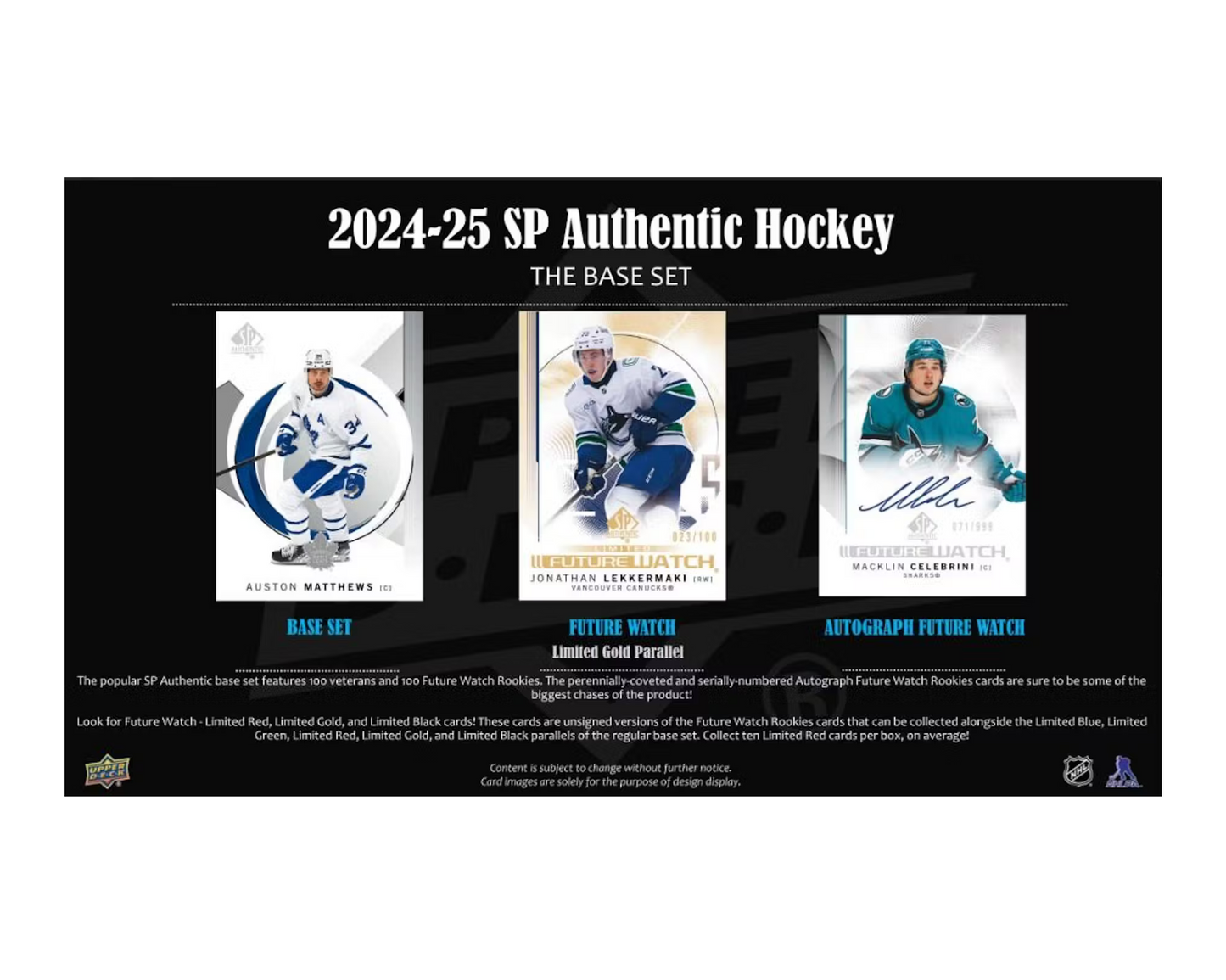 2024-25 Upper Deck SP Authentic Hockey Hobby 16-Box Case