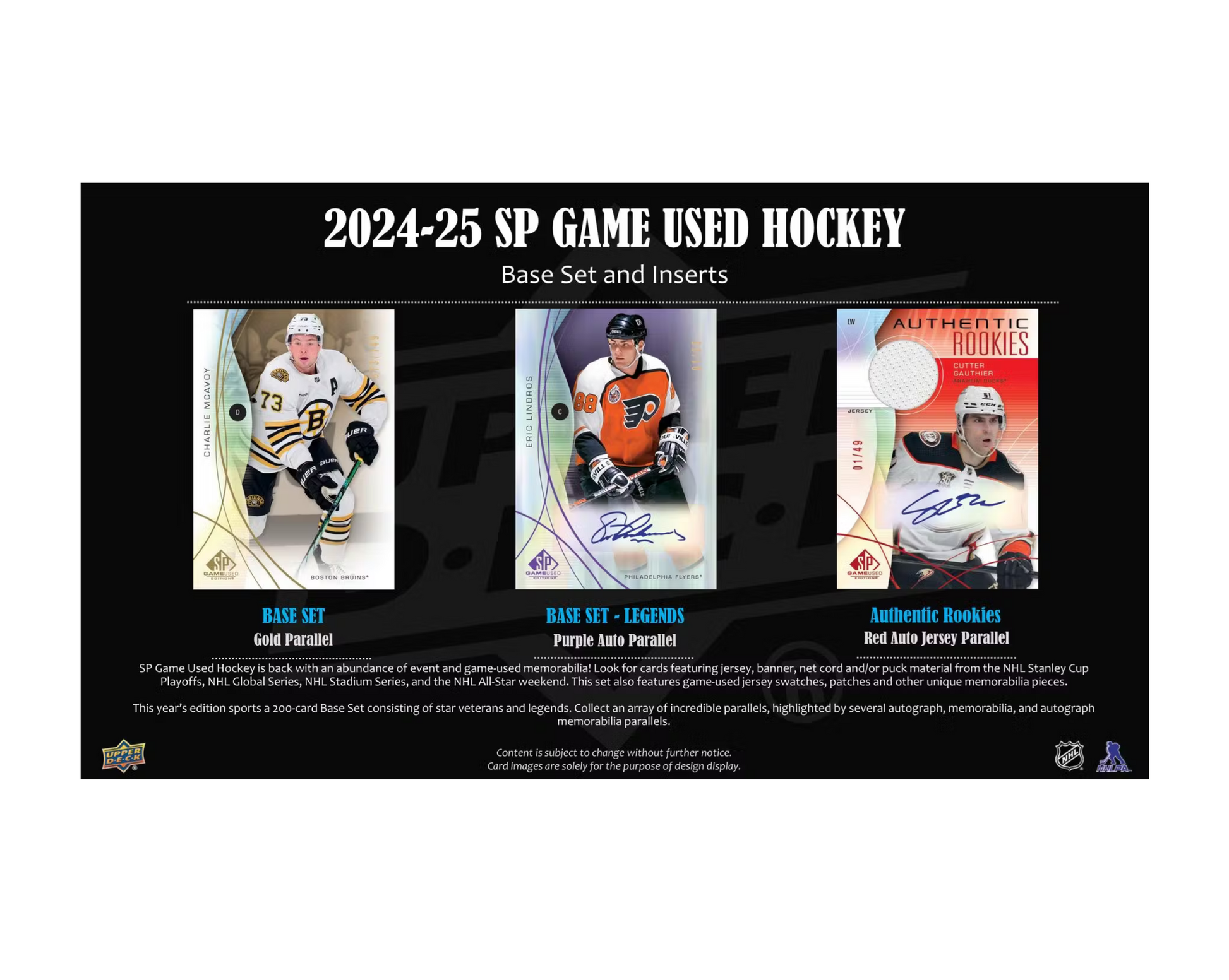 2024-25 Upper Deck SP Game Used Hockey Hobby 20-Box Case