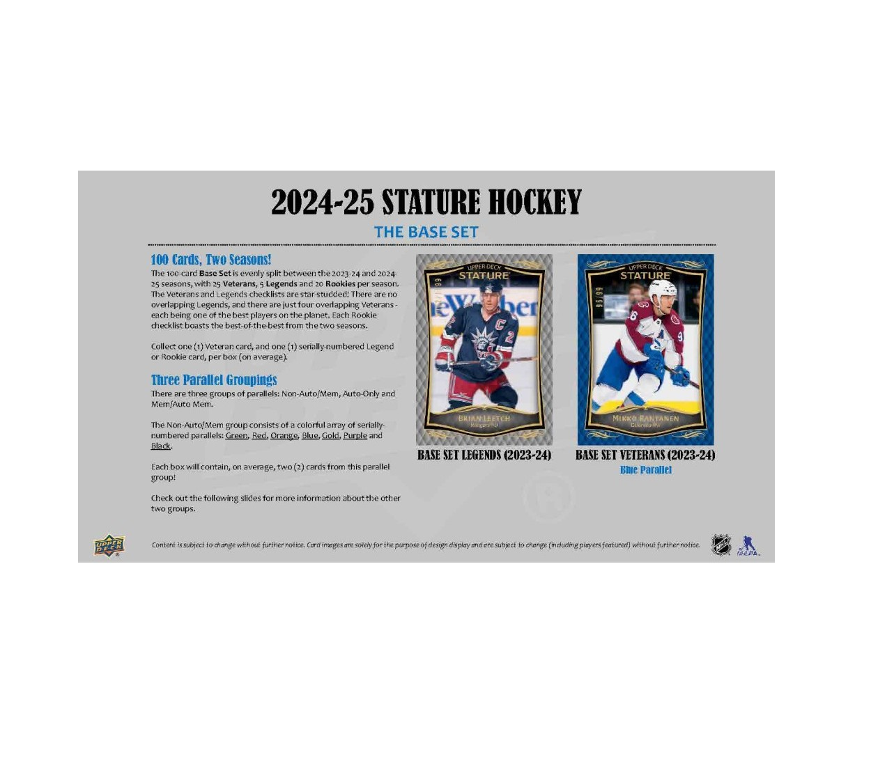 2024-25 Upper Deck Stature Hockey Hobby 16-Box Case