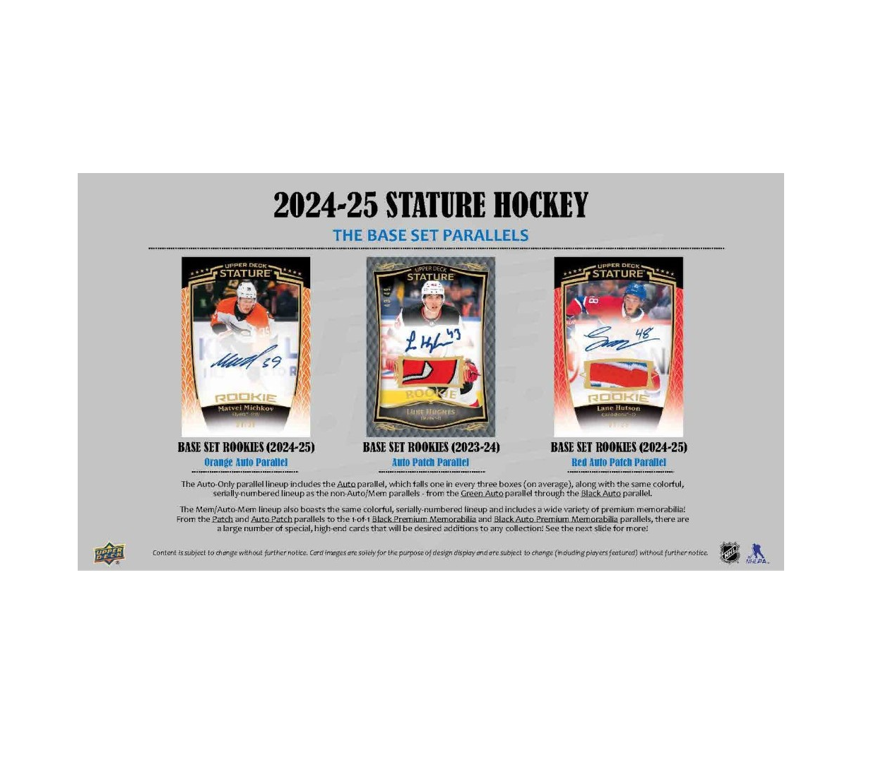 2024-25 Upper Deck Stature Hockey Hobby 16-Box Case