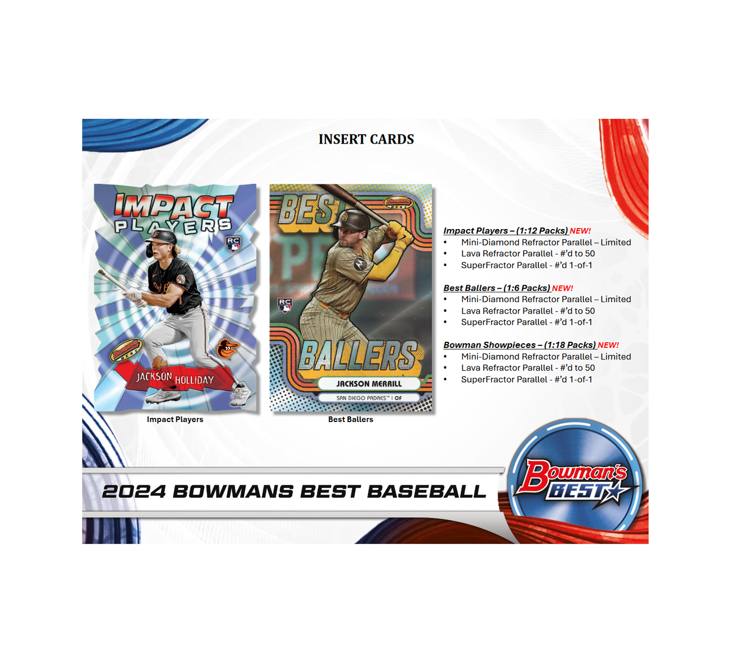 2024 Bowman's Best Baseball Hobby 8-Box Case