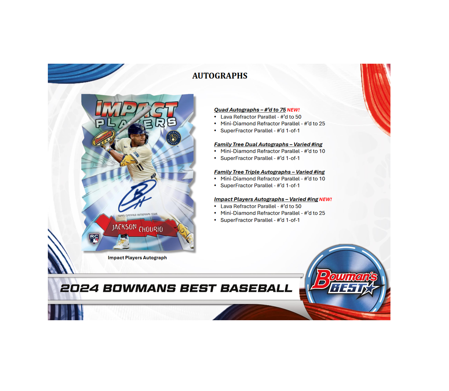 2024 Bowman's Best Baseball Hobby 8-Box Case