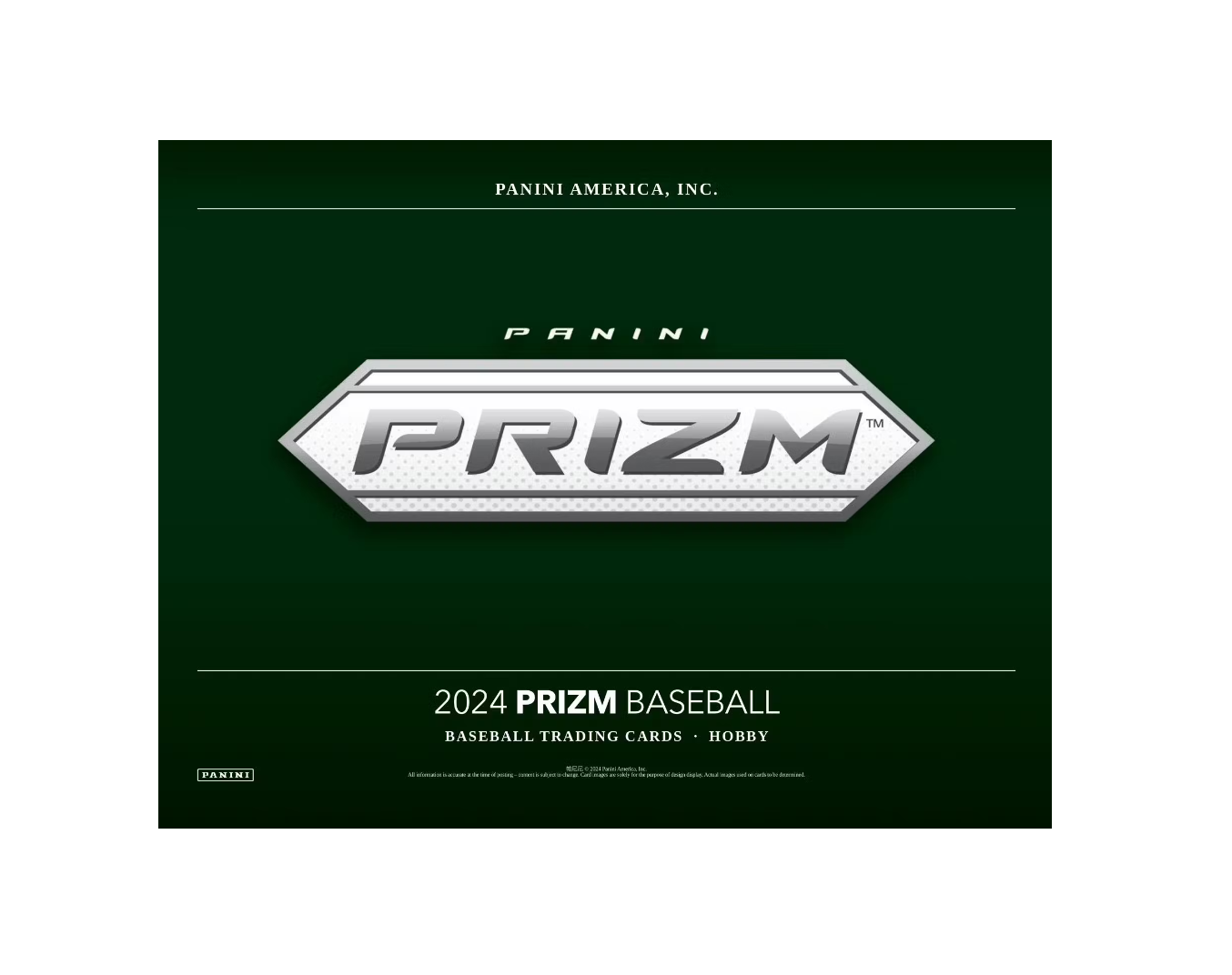 2024 Panini Prizm Baseball Hobby 12-Box Case