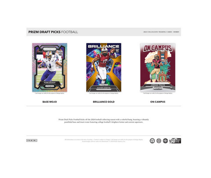 2024 Panini Prizm Draft Picks Collegiate Football Hobby 16-Box Case