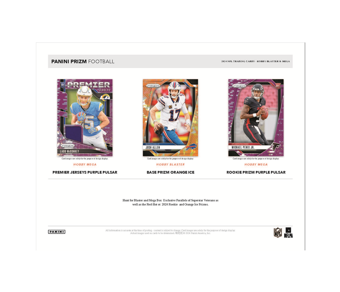 2024 Panini Prizm Football Hobby Blaster 20-Box Case (Lazer Prizms)