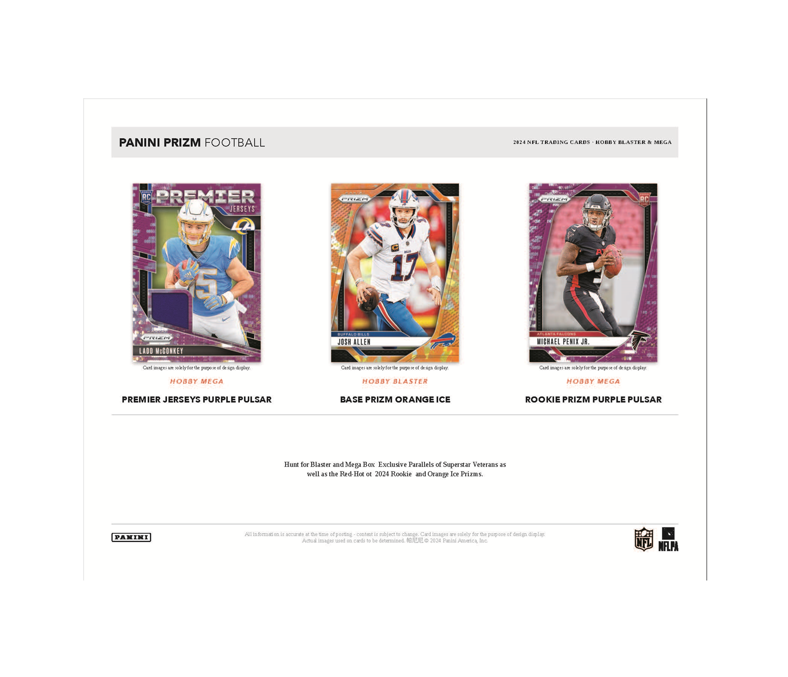 2024 Panini Prizm Football Hobby Blaster 20-Box Case (Lazer Prizms)