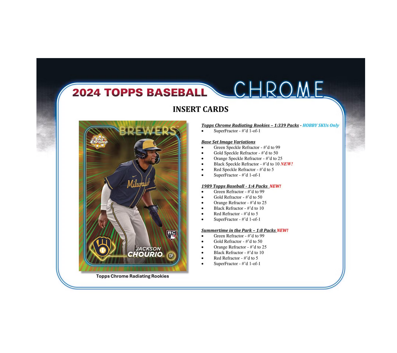 2024 Topps Chrome Baseball Jumbo HTA Box