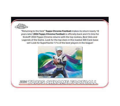 2024 Topps Chrome Football Hobby Box