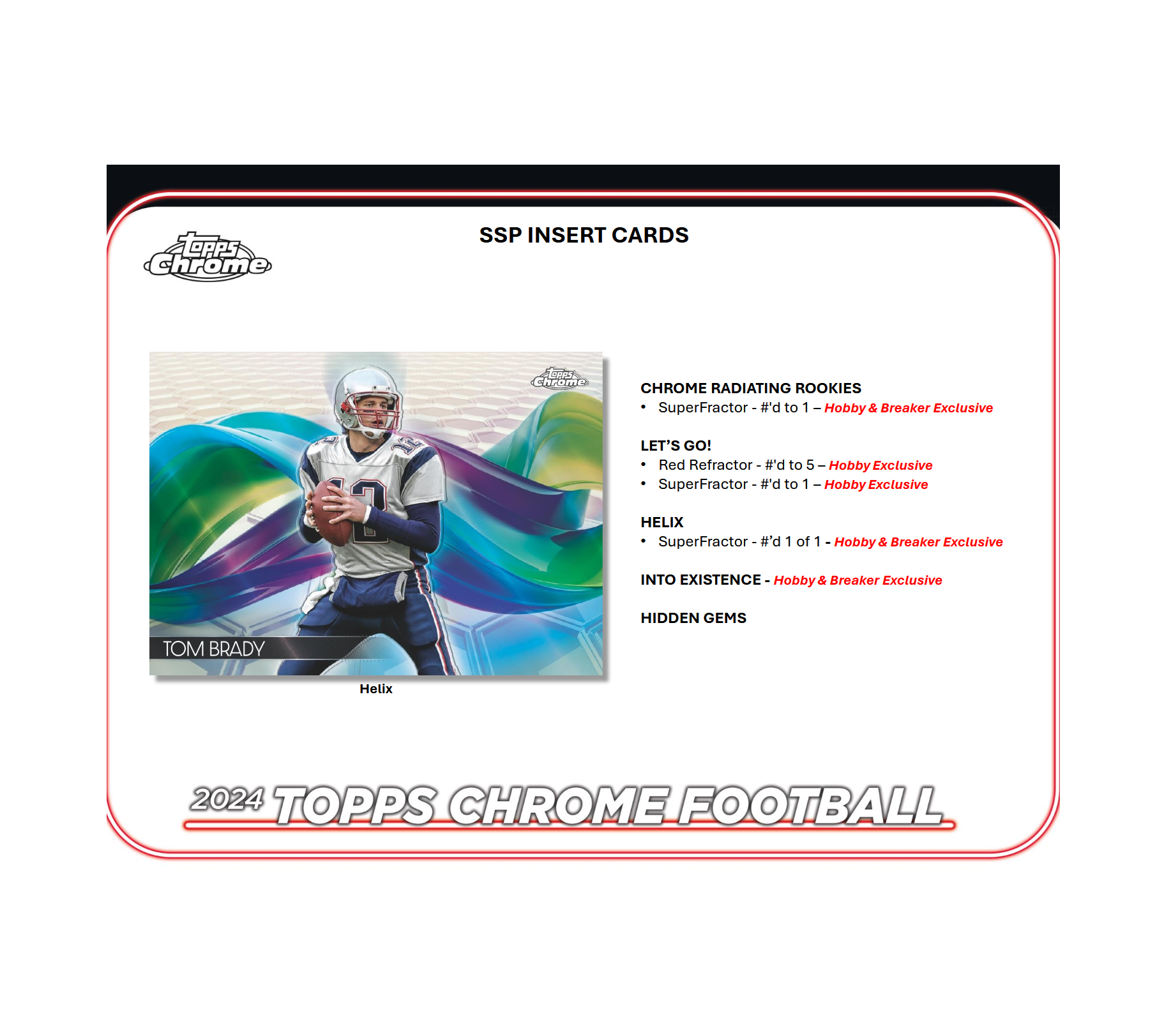 2024 Topps Chrome Football Hobby Box