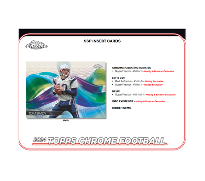 2024 Topps Chrome Football Hobby Box