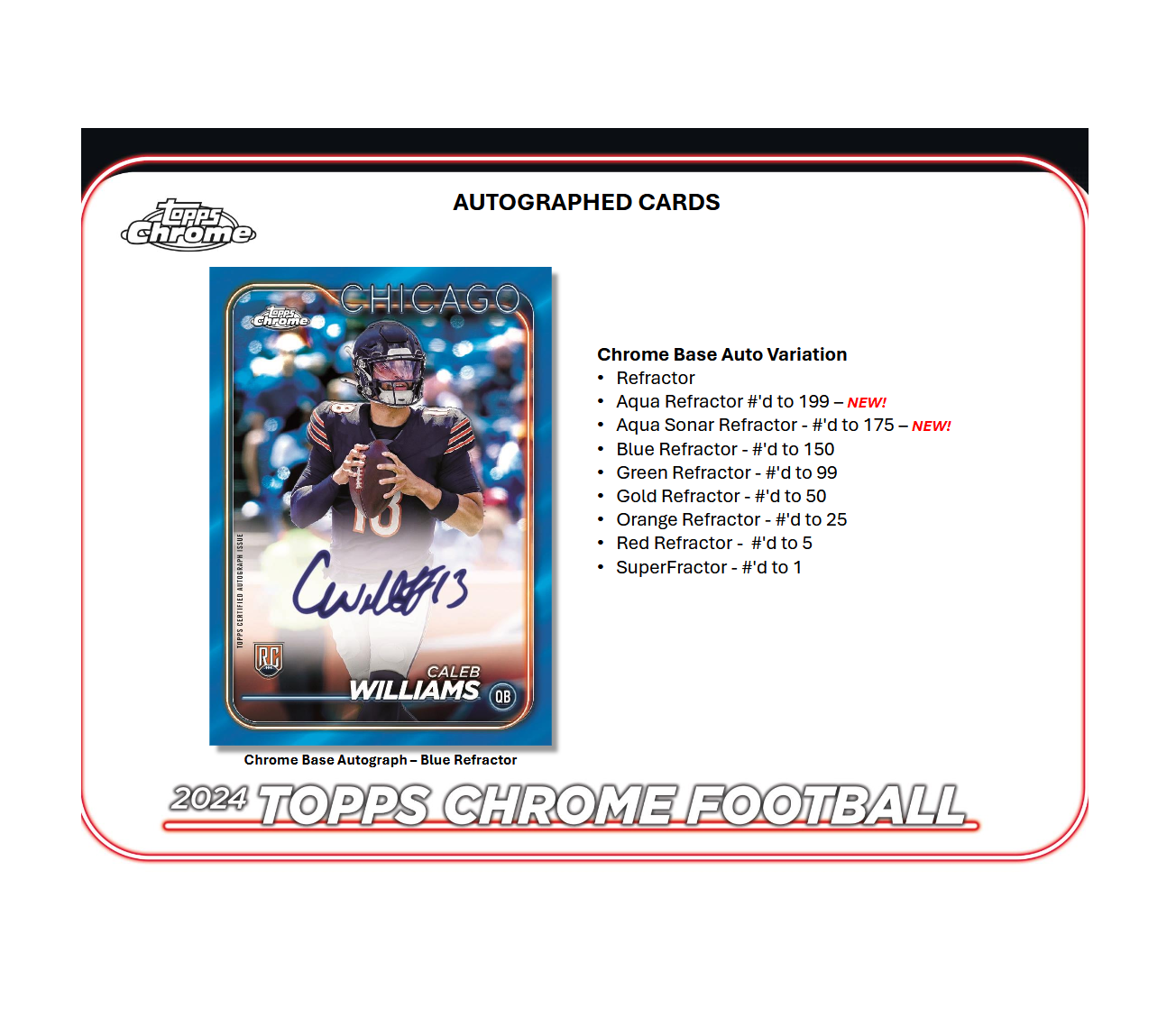 2024 Topps Chrome Football Mega 20-Box Case