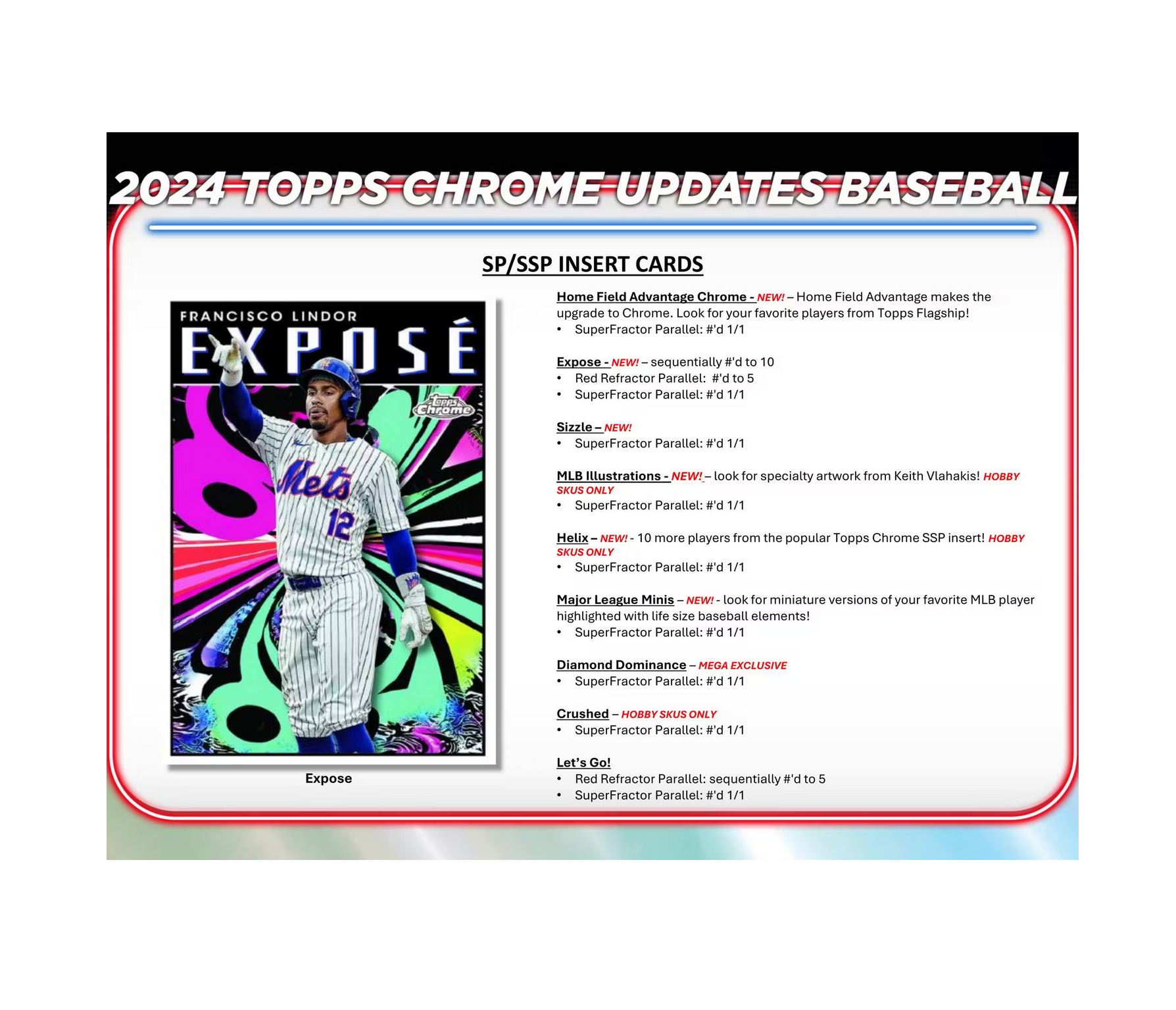 2024 Topps Chrome Update Series Baseball Hobby Jumbo Box