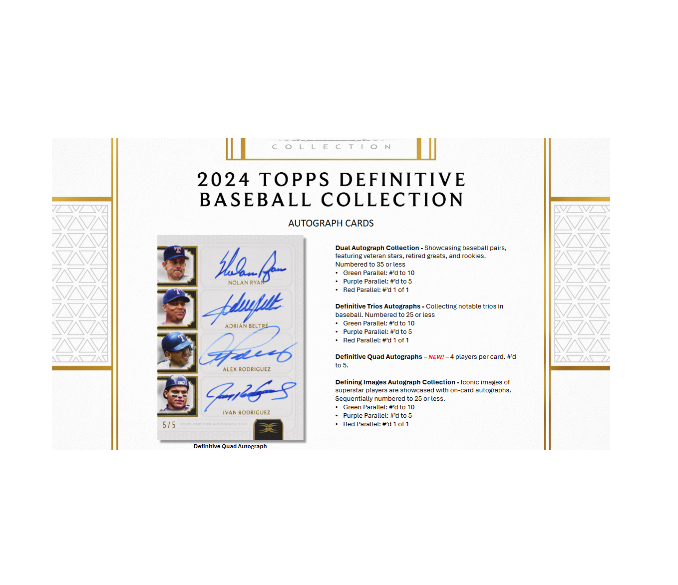 2024 Topps Definitive Collection Baseball Hobby Box