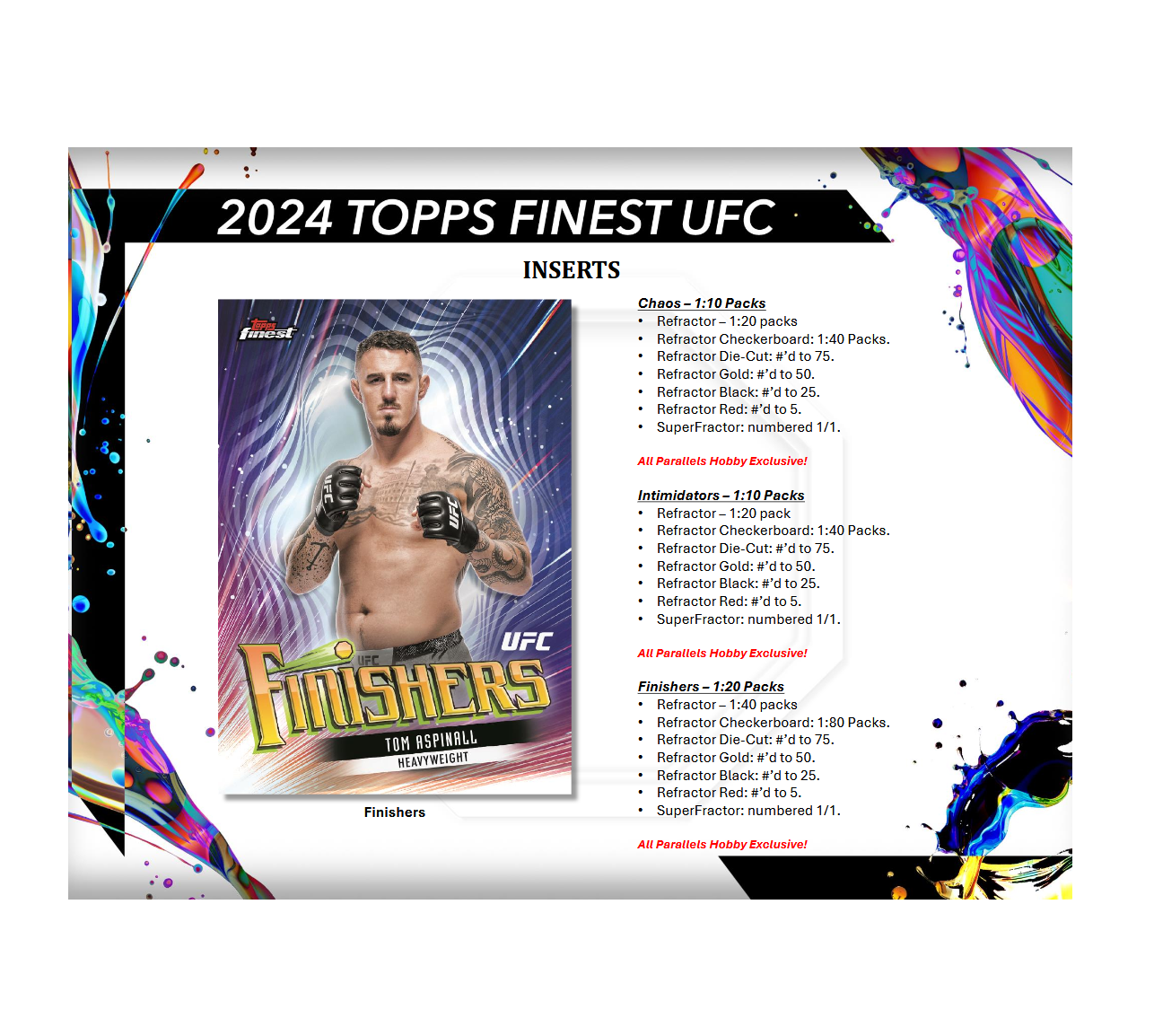 2024 Topps Finest UFC Hobby 8-Box Case