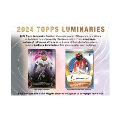 2024 Topps Luminaries Baseball Hobby 6-Box Case