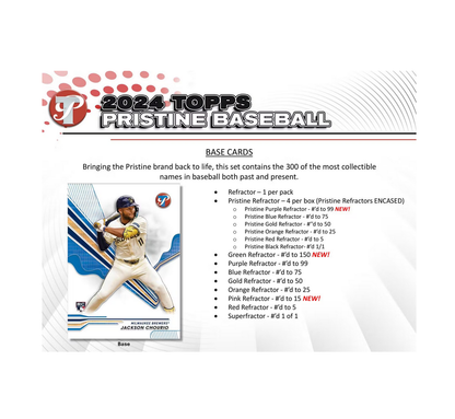 2024 Topps Pristine Baseball Hobby Box