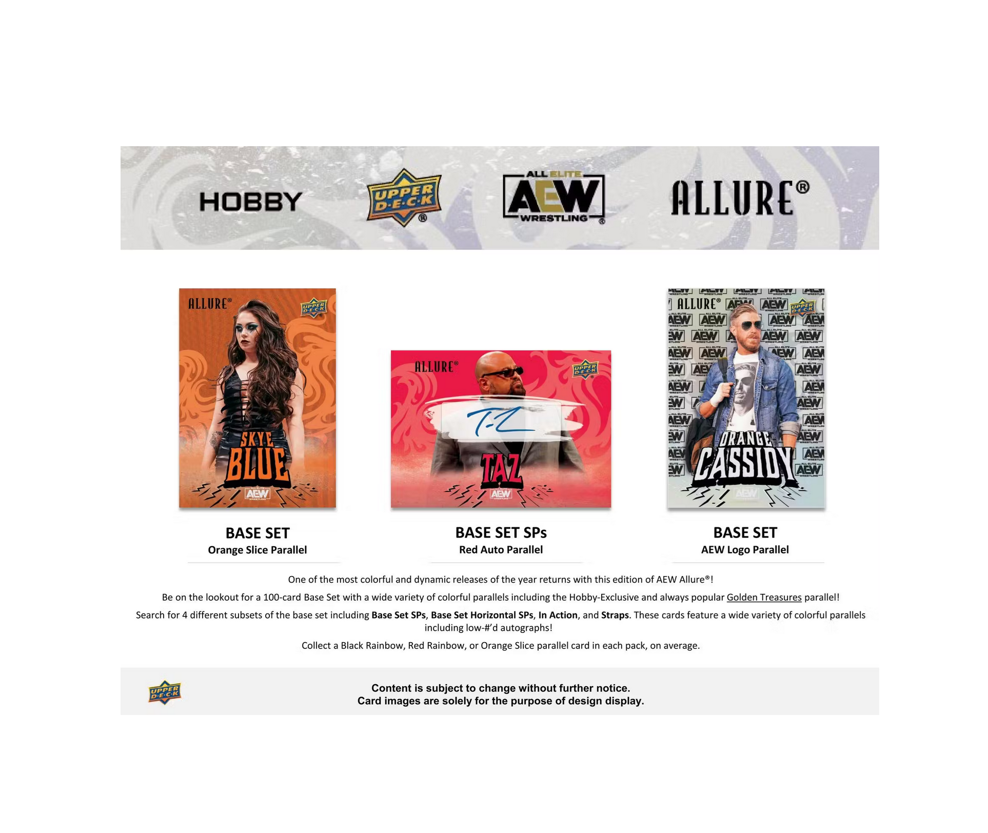 2024 Upper Deck AEW Allure Wrestling Hobby 18-Box Case